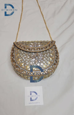 Noor Mahal Kundan Clutch[medium]