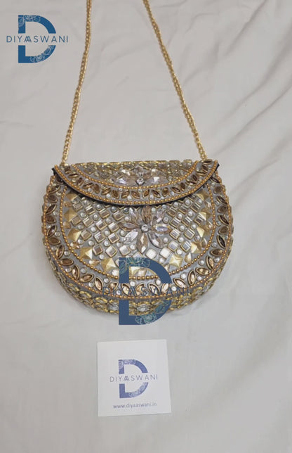 Noor Mahal Kundan Clutch