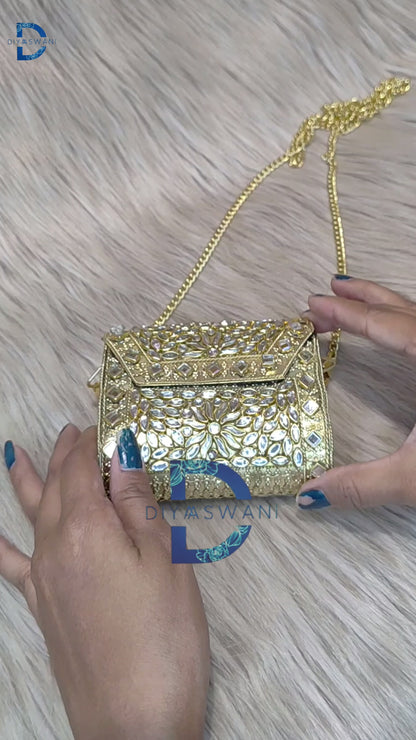 Aafreen Mirror clutch (Mini)