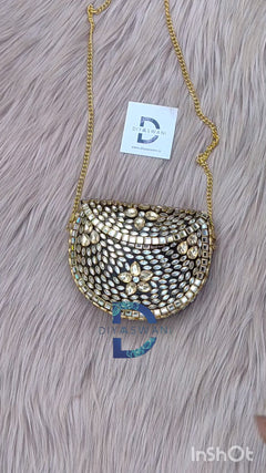 Kundan Statement Clutch (Medium)