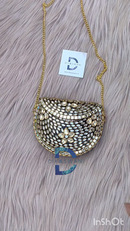 Kundan Statement Clutch (Medium)