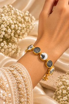 Dark Stone Chain Bracelet