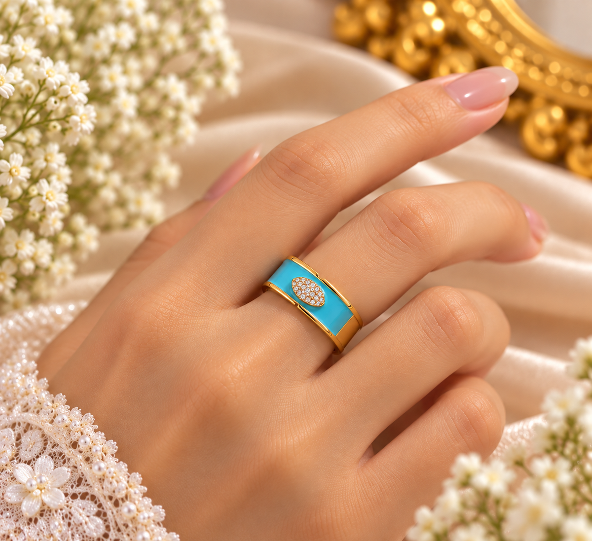 Turquoise Gold Ring
