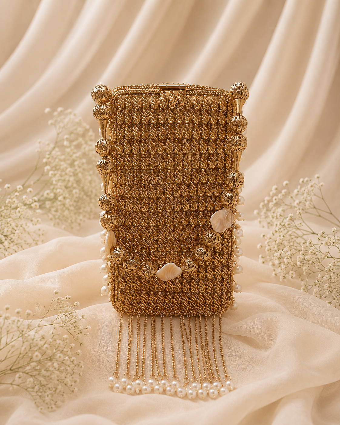 Antique Royale mobile clutch