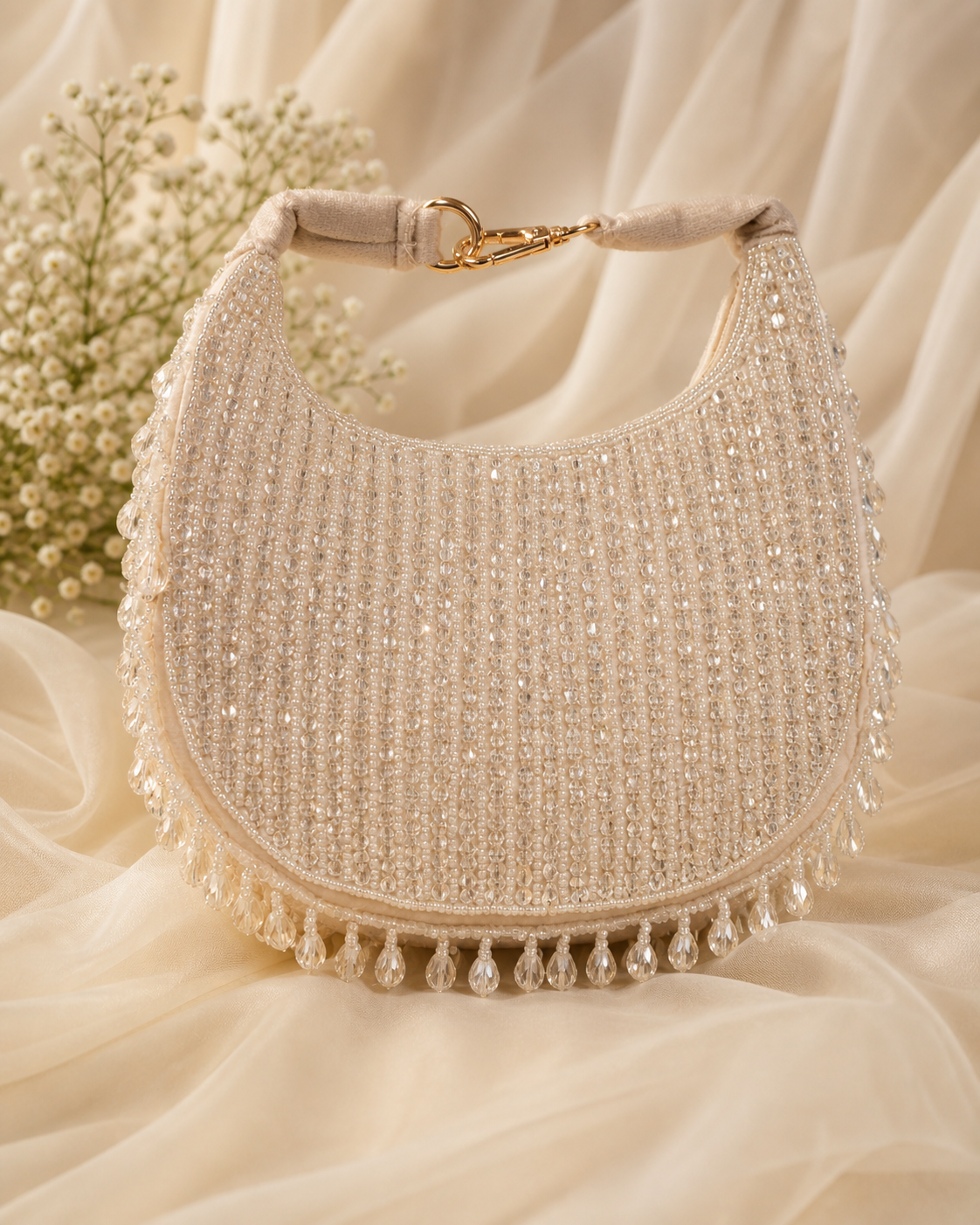 Pearl Beaded Clutch(big)