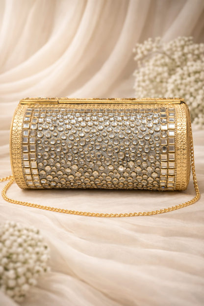 Iraa Shine Kundan Clutch(big)