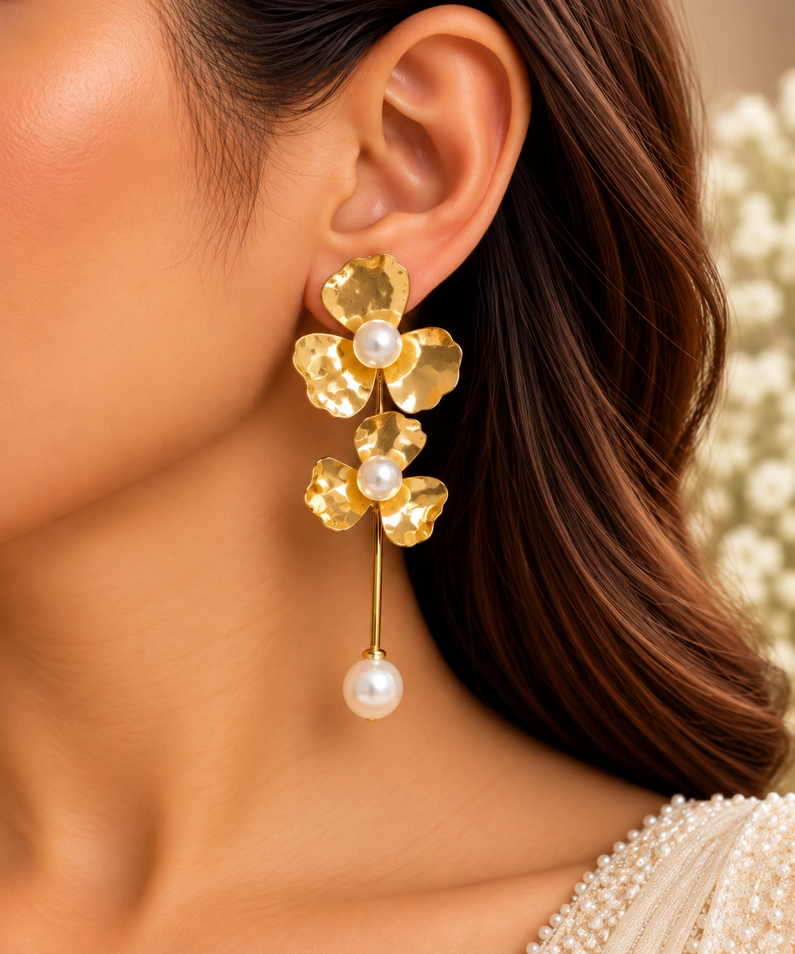 Pearlescent Bloom Earrings
