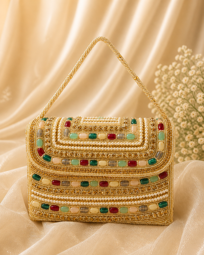 Multicolor Beaded Clutch (big)