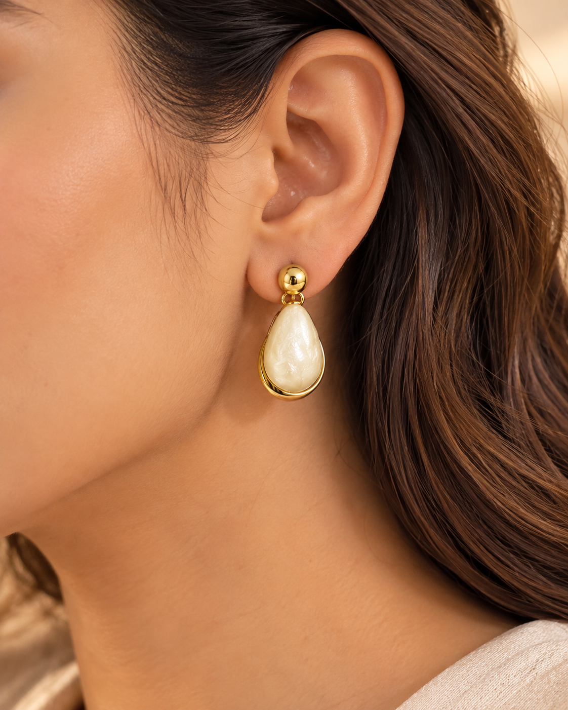 Pearl Teardrop Earrings