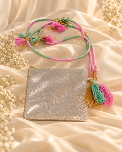 Gulabi Noor Glitter Sling