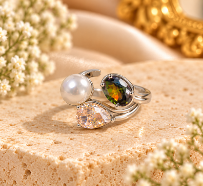 Pearl & Gemstone Ring