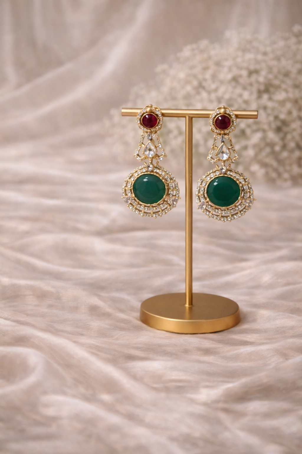Royal Kundan Clutch & Statement Earrings Set