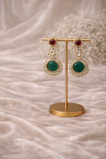 Royal Kundan Clutch & Statement Earrings Set