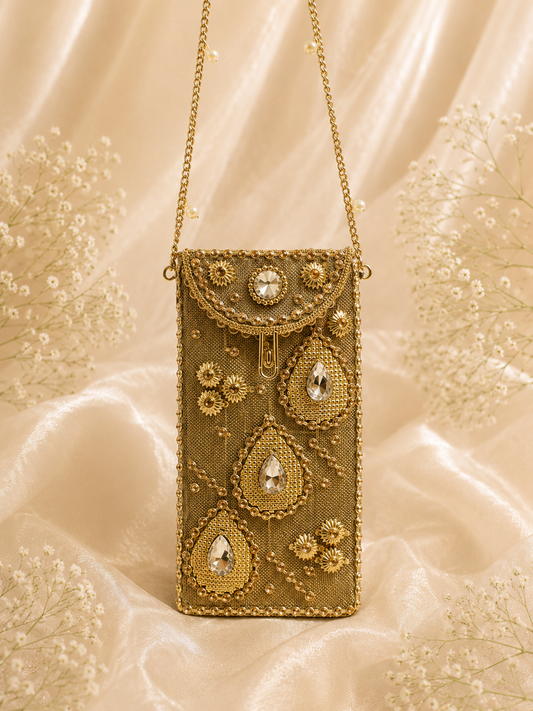 Golden Kundan Teardrop [mobile]