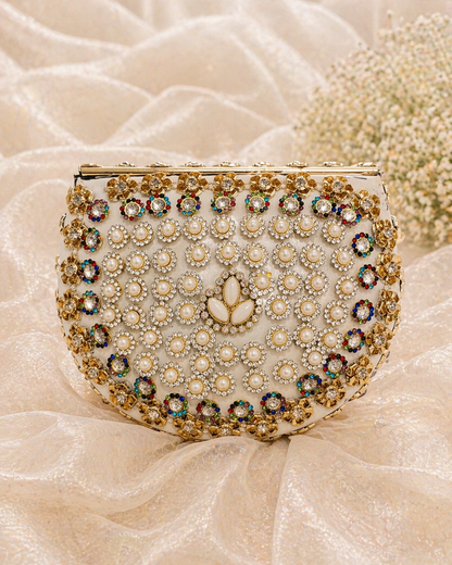 Gulbahar Kundan Clutch ( Medium)