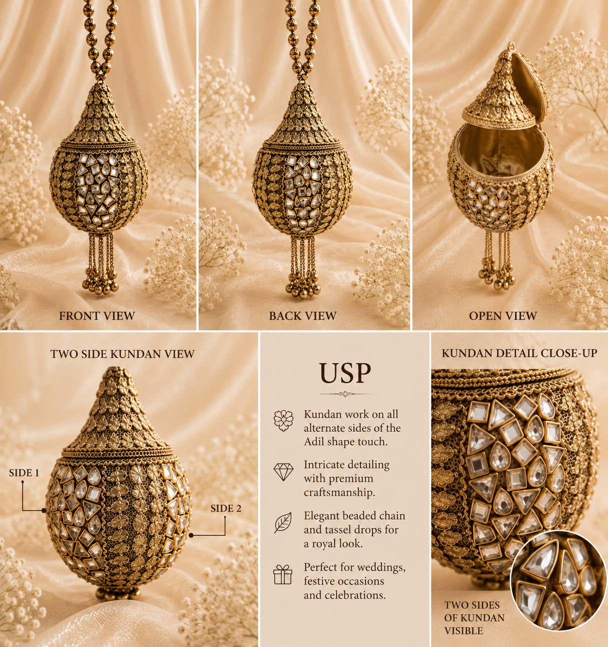 Kundan Mini Clutch