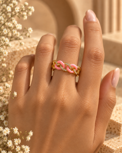 Rose Chain Cuff