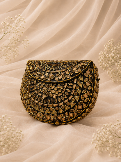 Noir Kundan Charm (Medium)