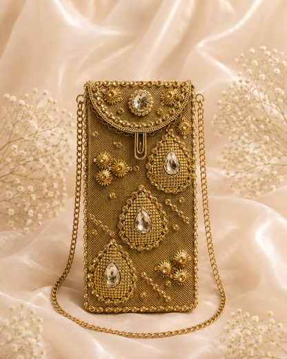 Golden Kundan Teardrop [mobile]