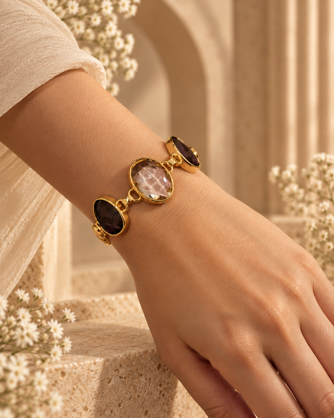 Wine & Frost Bracelet