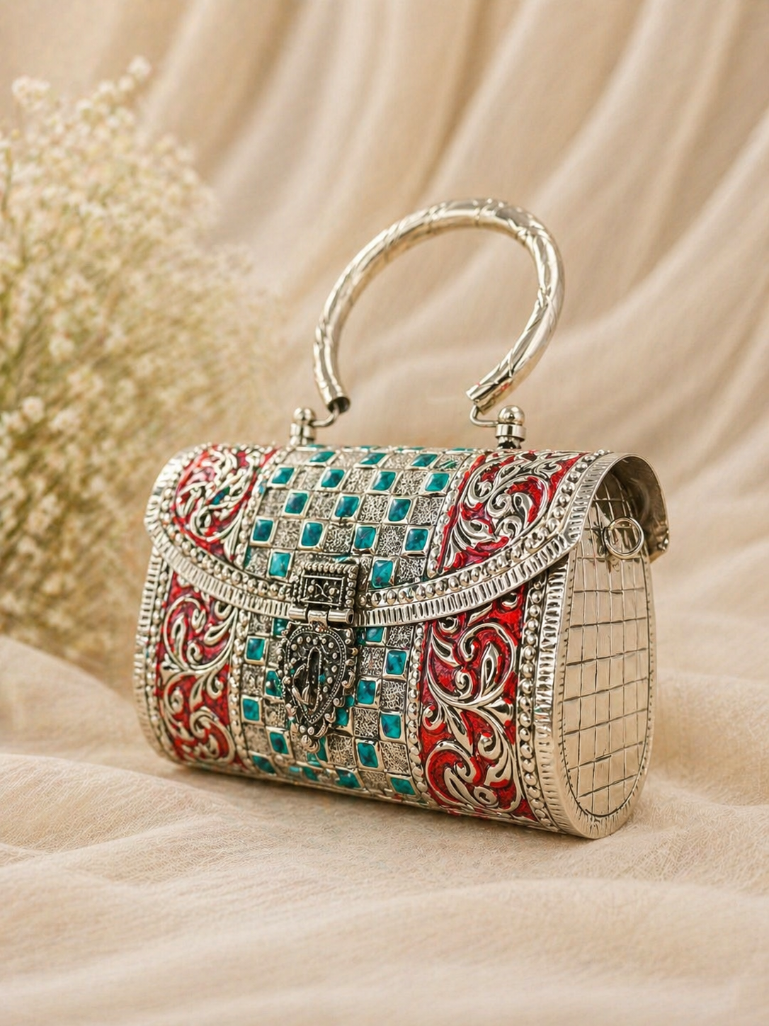 Multicolor Brass Clutch(miduam)