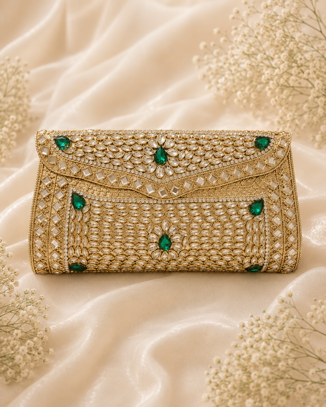Royal Kundan Clutch ( Big)