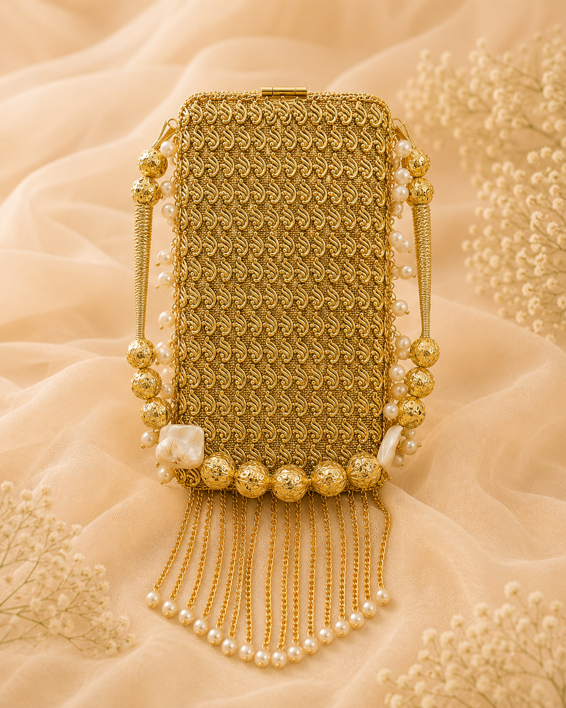 Golden Gleam mobile clutch