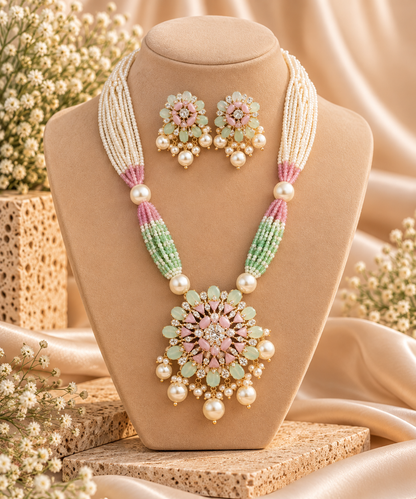 Pastel Garden Pearl Necklace