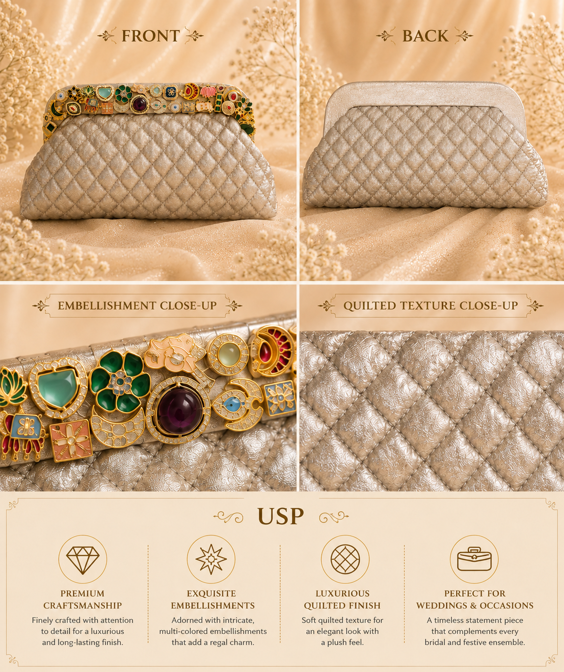 Heirloom Quilt Clutch