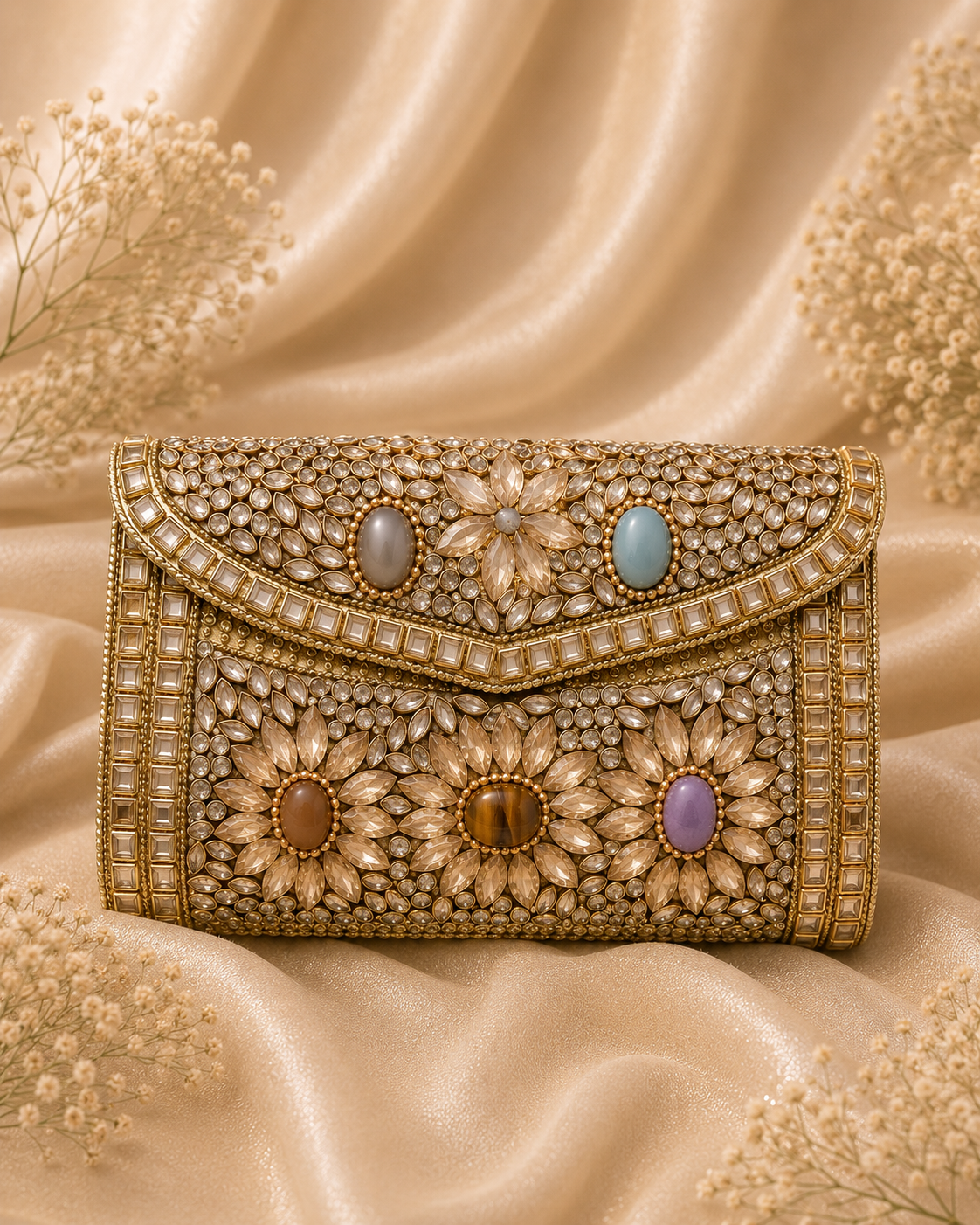 Champagne Bloom Clutch (big)