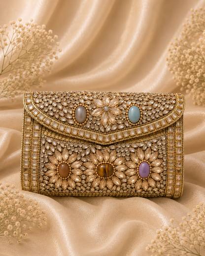 Champagne Bloom Clutch (big)
