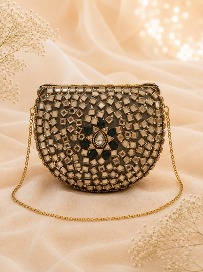 Grey Kundan Luxe [Medium]