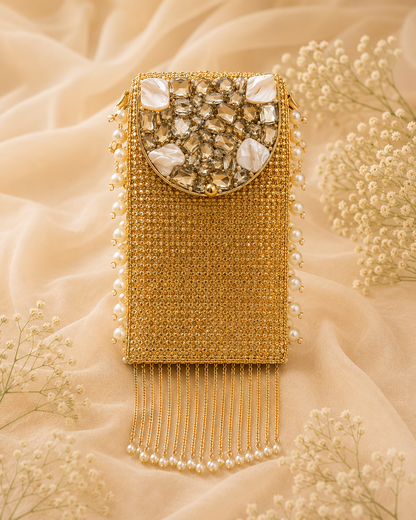 Golden Gleam mobile clutch