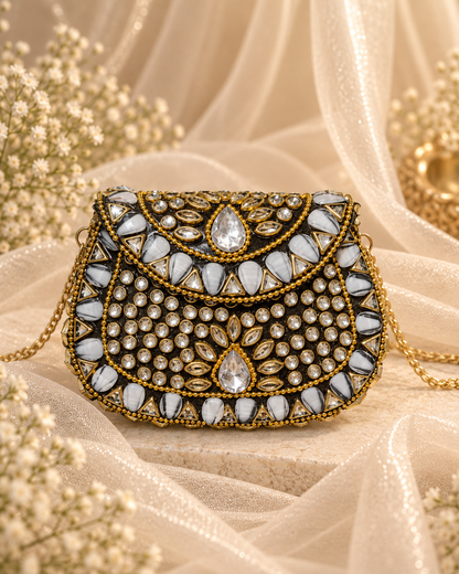 Royal Pearl & Labradorite Bridal Combo