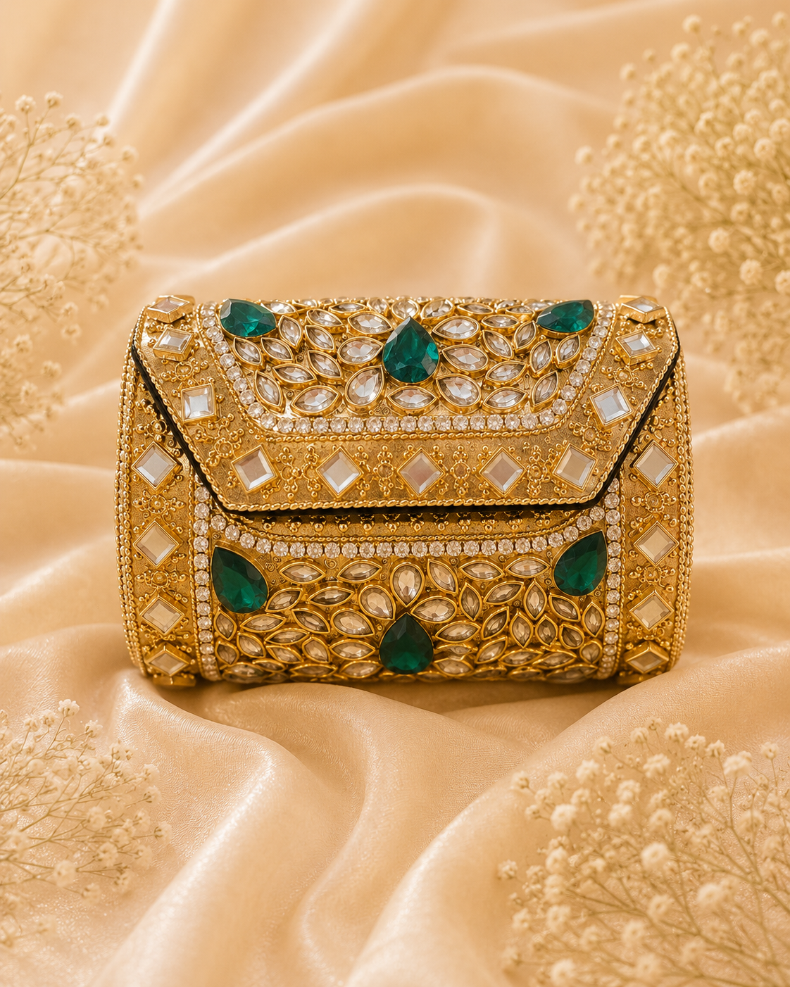 Emerald Luxe Clutch ( Mini )