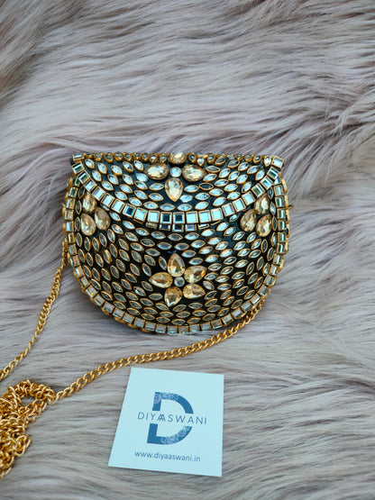 Kundan Statement Clutch (Medium)