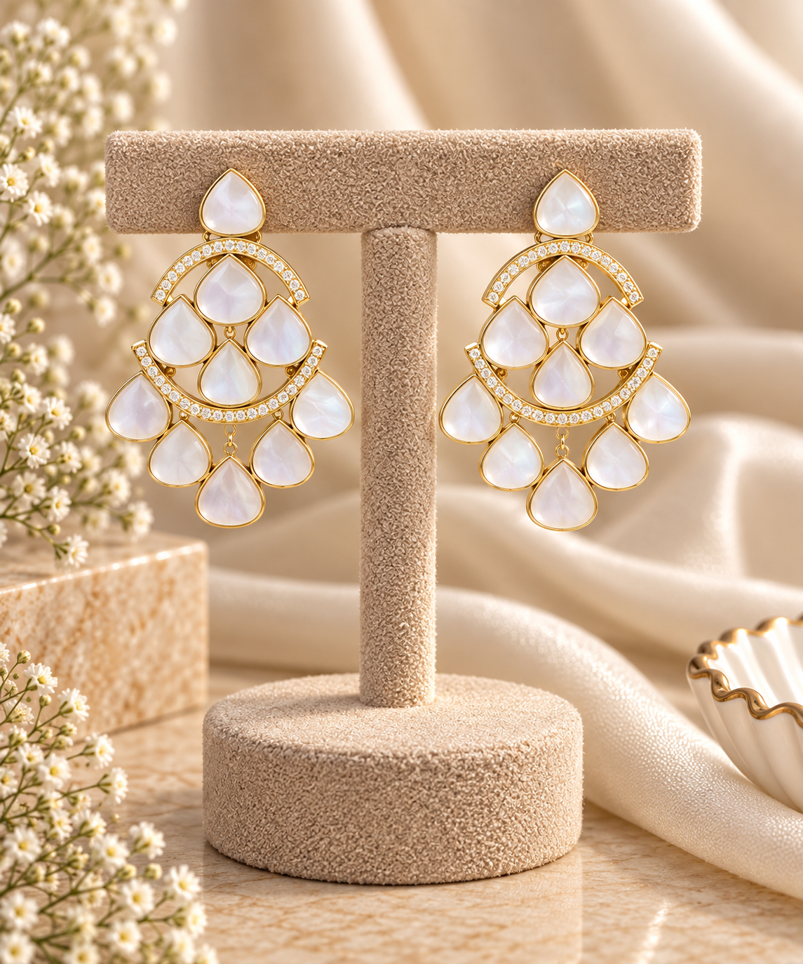 Diamond Dewdrop Earrings
