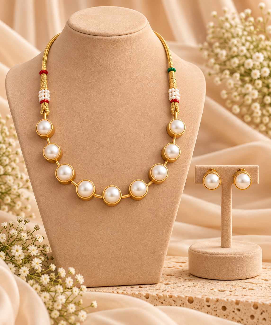 Pearl Luxe Minimalist Necklace Set