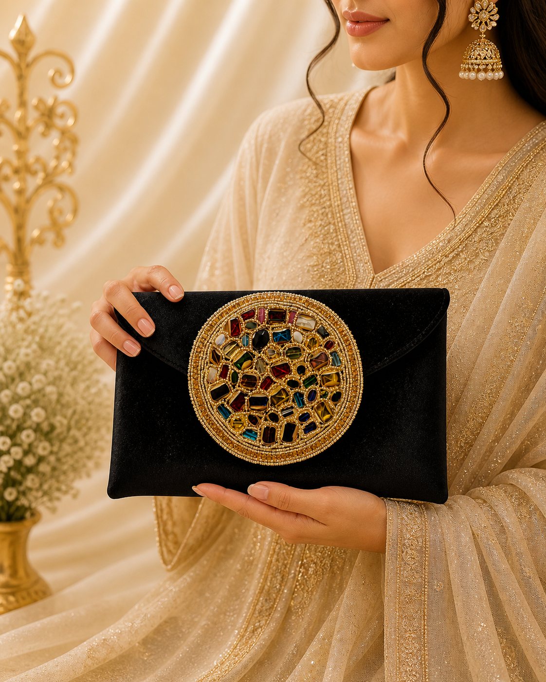 Black Jewel Clutch (big)