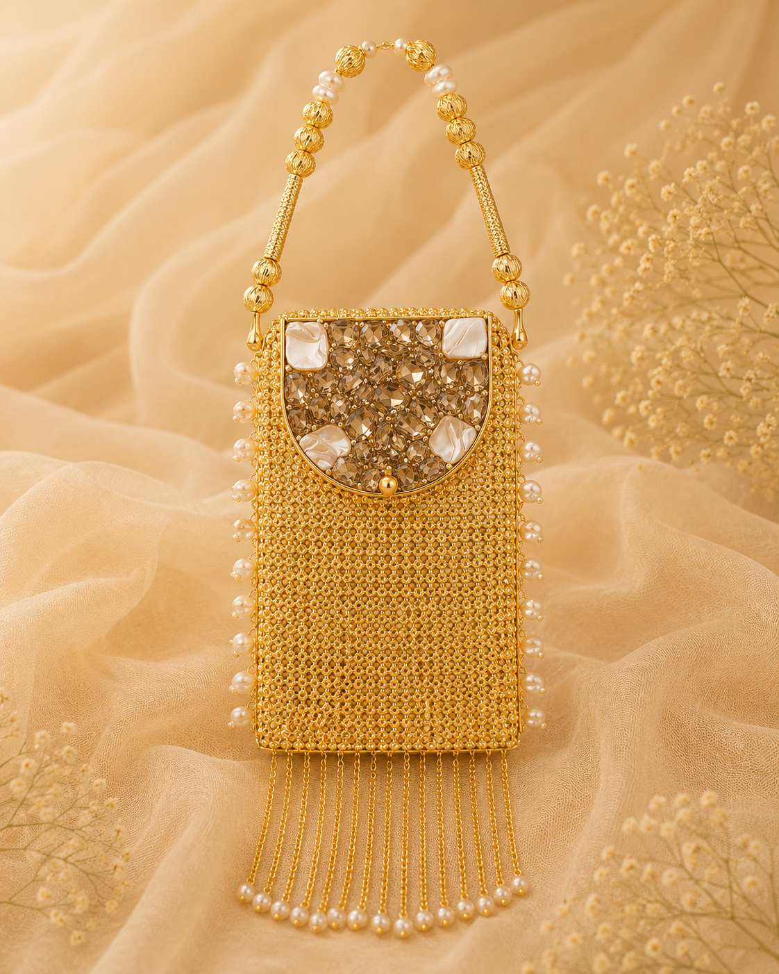 Golden Gleam mobile clutch