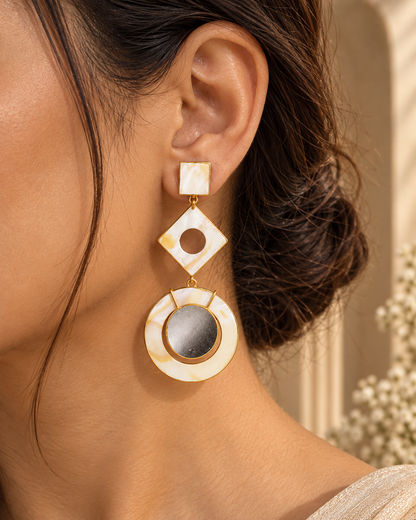 Ivory Muse Statement Earrings