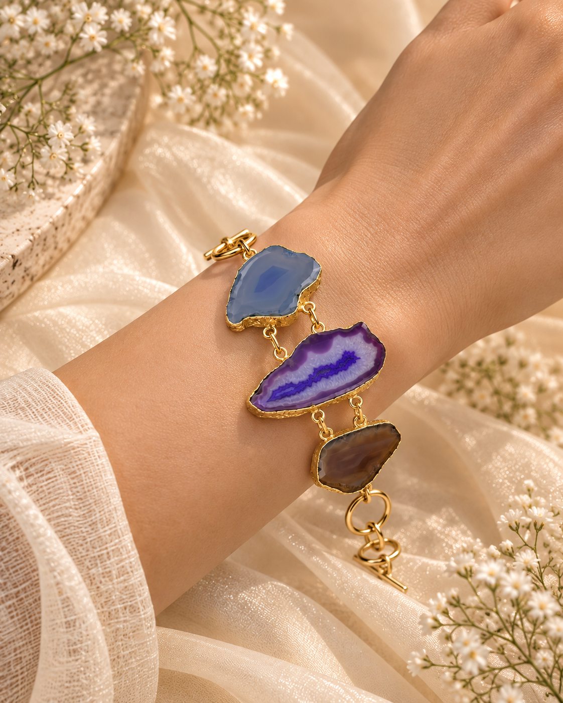 Geometric Stone Bracelet