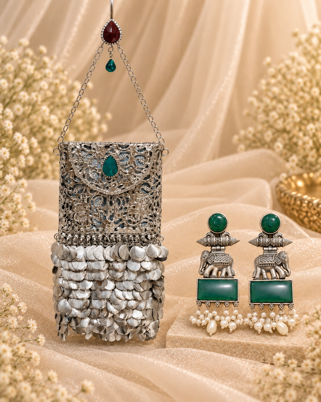 Royal Silver & Emerald Heritage Combo