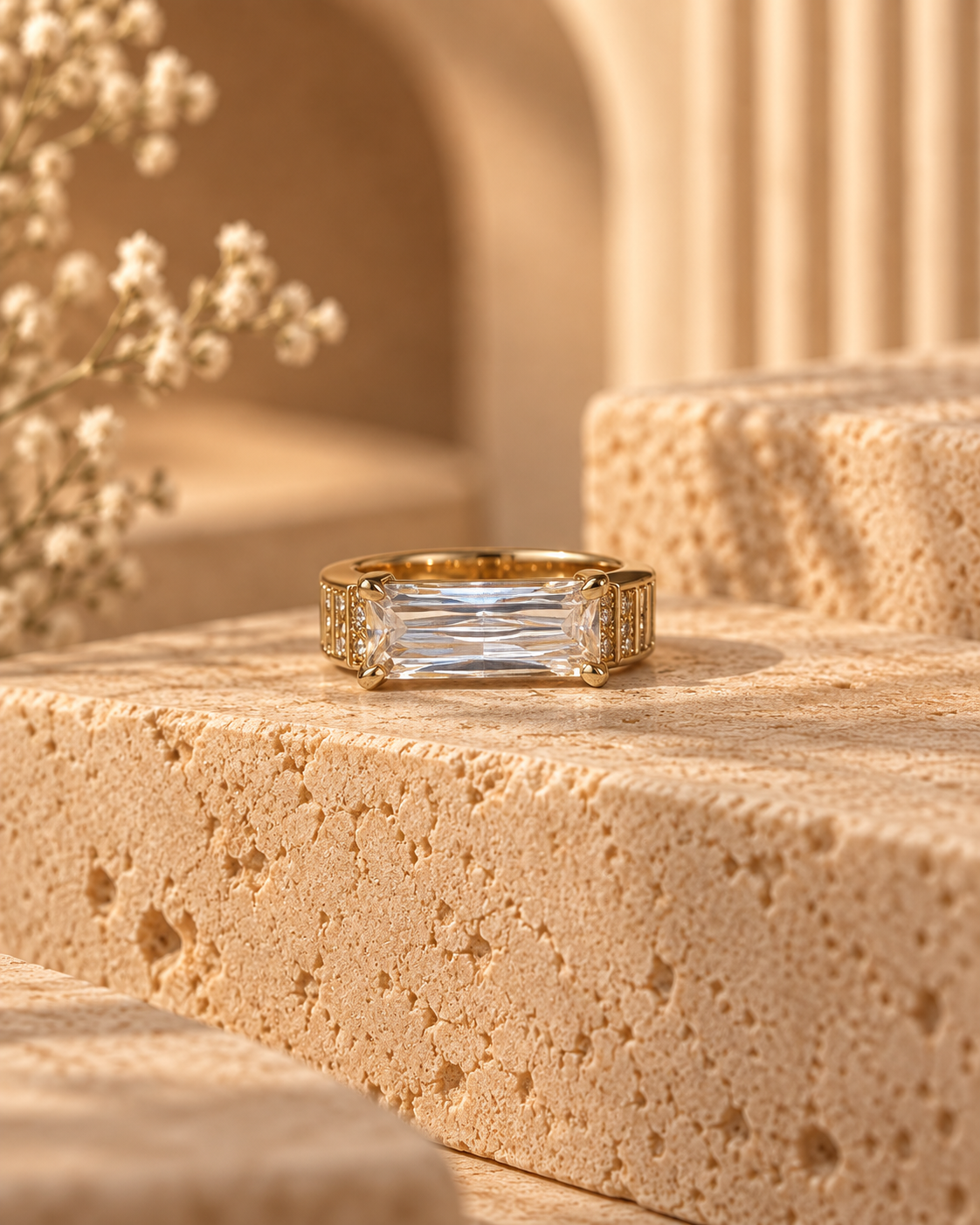 Crystal Baguette Luxe Ring