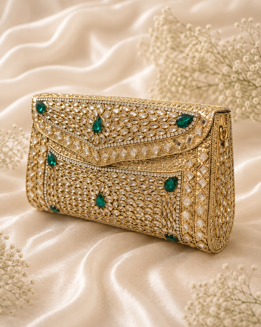 Royal Kundan Clutch ( Big)