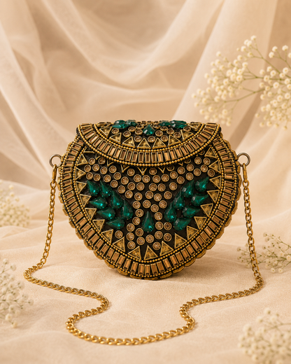 Emerald Noir Heart (Medium)