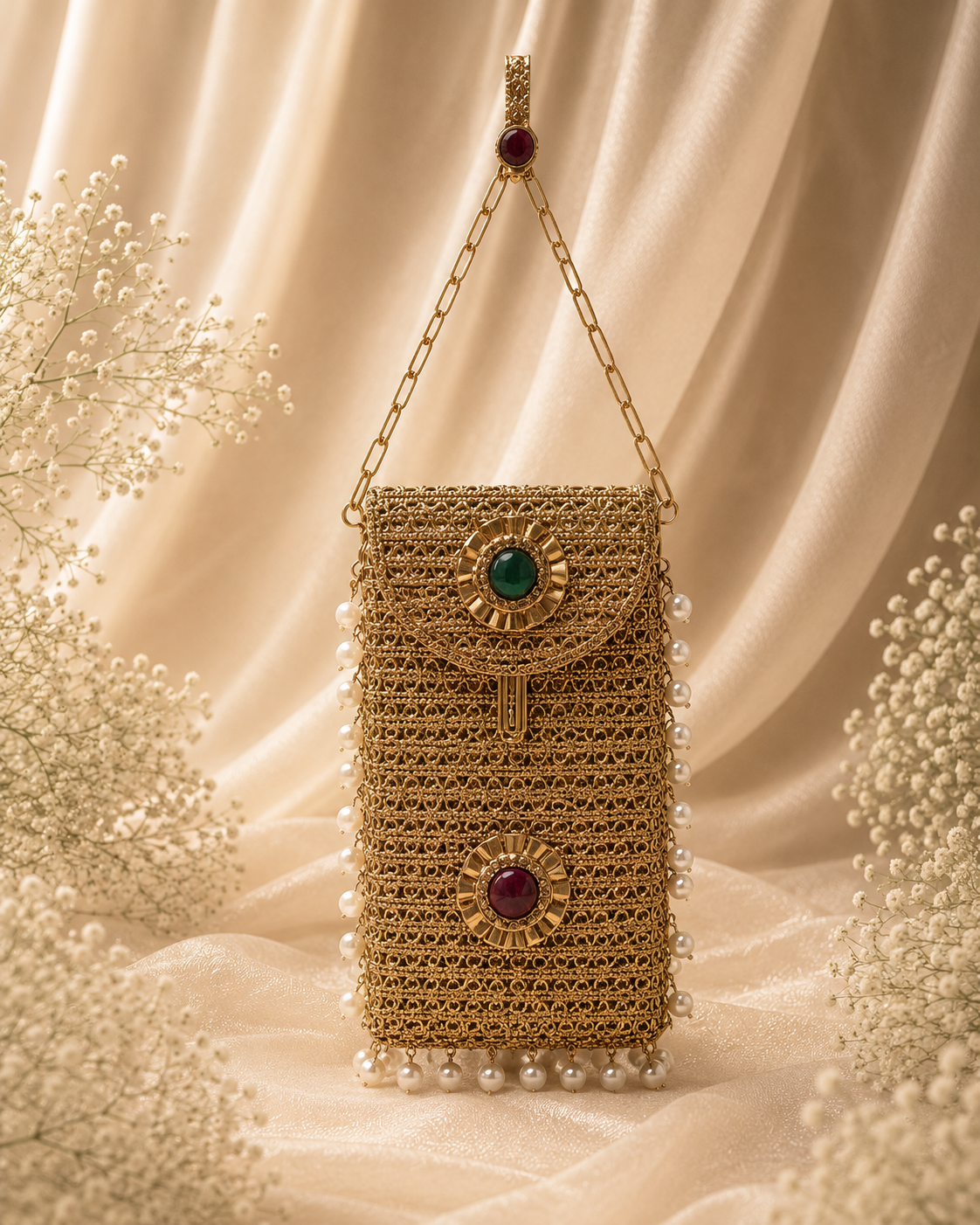 Antique Opulence mobile clutch