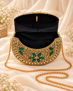 Emerald Élan Luxe Clutch [medium ]