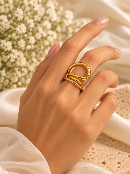 Minimalist Spiral Ring