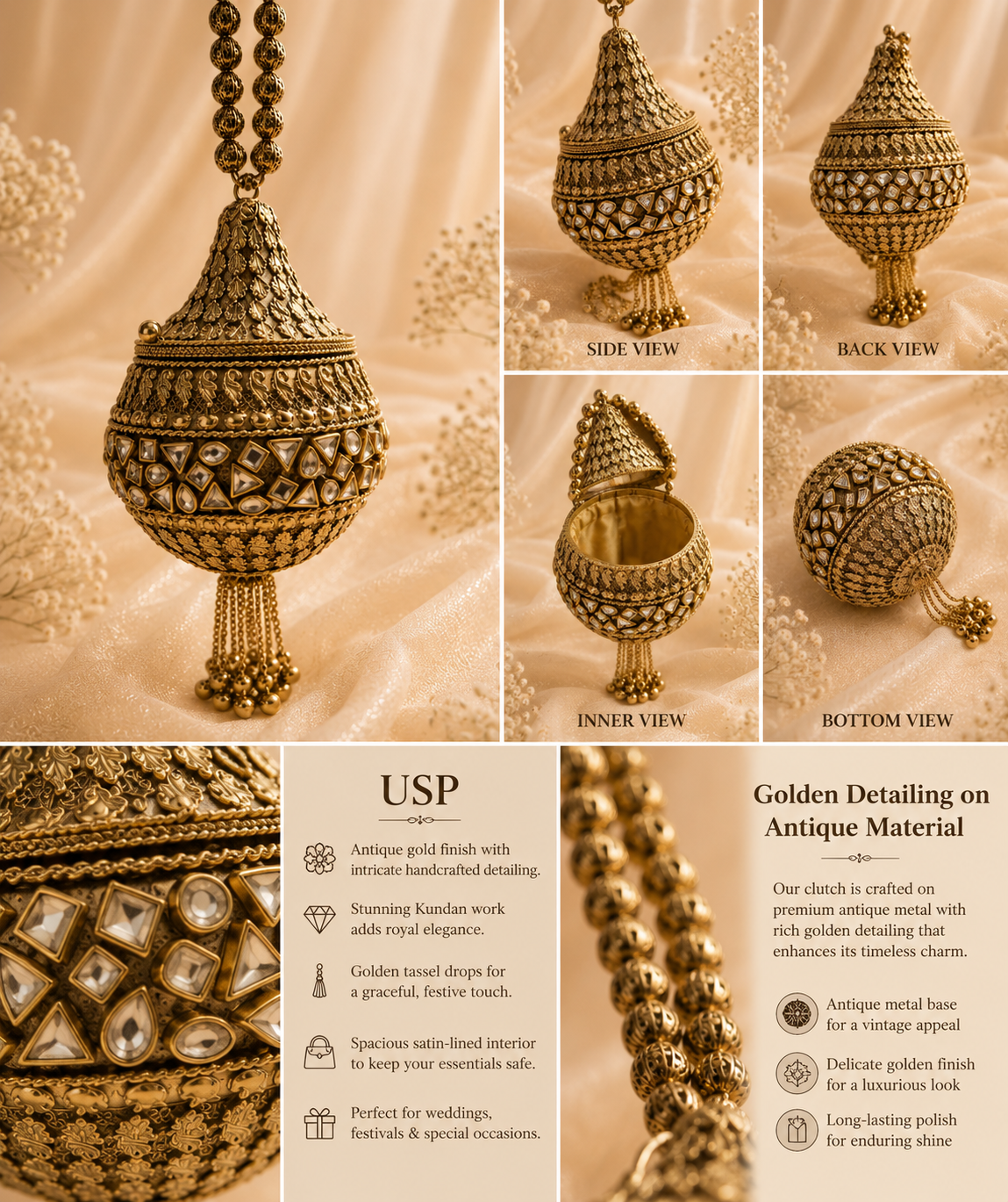 Kundan Royale Clutch